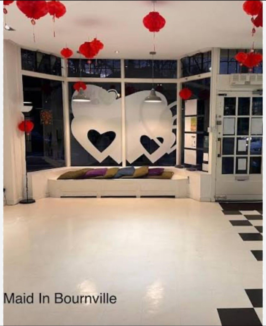 Bright reception and event space cleaned by Maid in Bournville